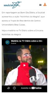 Matéria na TV Diário